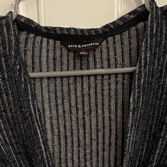 Rock Republic Blue Long Duster Cardigan 90’s - Picture 6 of 7